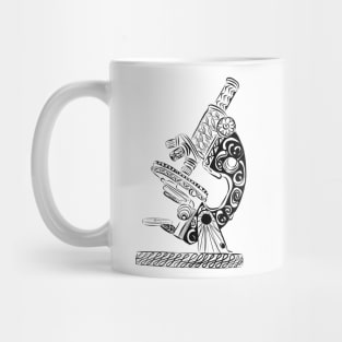 Scientific Microscope Line Drawing Mug